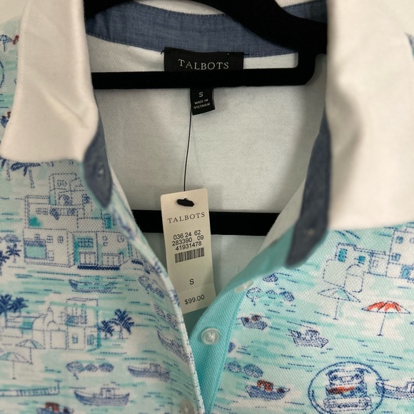 Talbots dress, Effortless dress good for travel,aqua,blue,green. - Picture 3 of 3